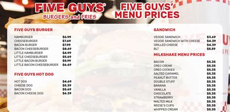 five guys novi mi|five guys breakfast menu.